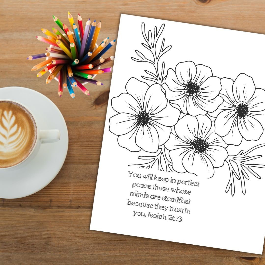 Adult Faith Coloring Pages for Spiritual Relaxation and Reflection