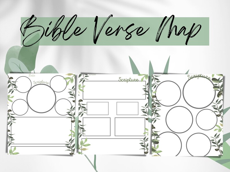 Bible Verse Mapping Bundle, Bible Study Printable, Verse Map Bundle ...