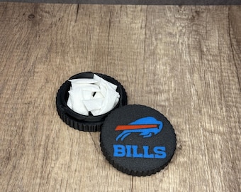 Bills Case Lid / Customizable Sports Team / 3D Printed / Nicotine Pouch Guard / Reusable / Twist off