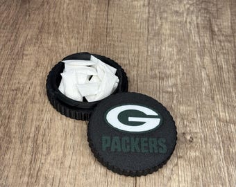 Packers Case Lid / Customizable Sports Team / 3D Printed / Nicotine Pouch Guard / Reusable / Twist off
