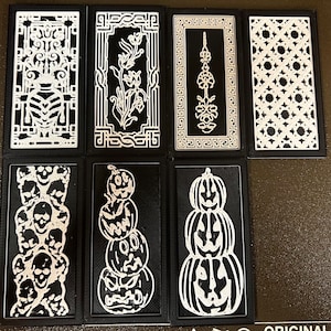 Decorative side panels for lithophane light box | 3D Printed