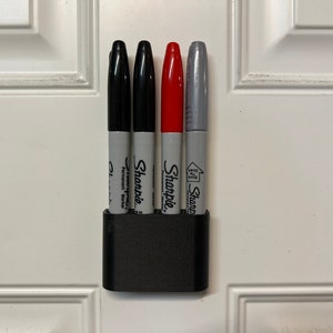 Sharpie holder/mount/clip, Magnetic Mount, Screw Mount or Double Sided Tape Mount | 3D Printed