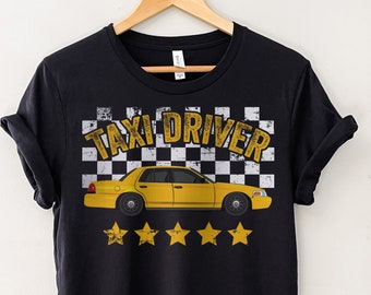 Taxi Cab, New Yorker Shirt, Ny Shirt, Gift for Dad, Cabbie Driver T-shirt, Checkered Unisex Tee