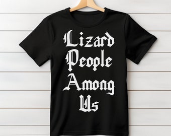 Lizard People Conspiracy T-shirt: grappig Alien Conspiracy Theory-T-shirt