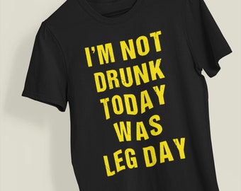 Leg Day Funny Gym T-Shirt Unisexe Soft Tee