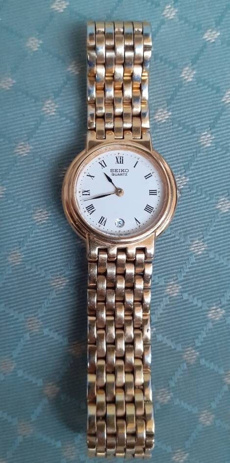 Seiko Gold Tone Watch - Etsy Sweden