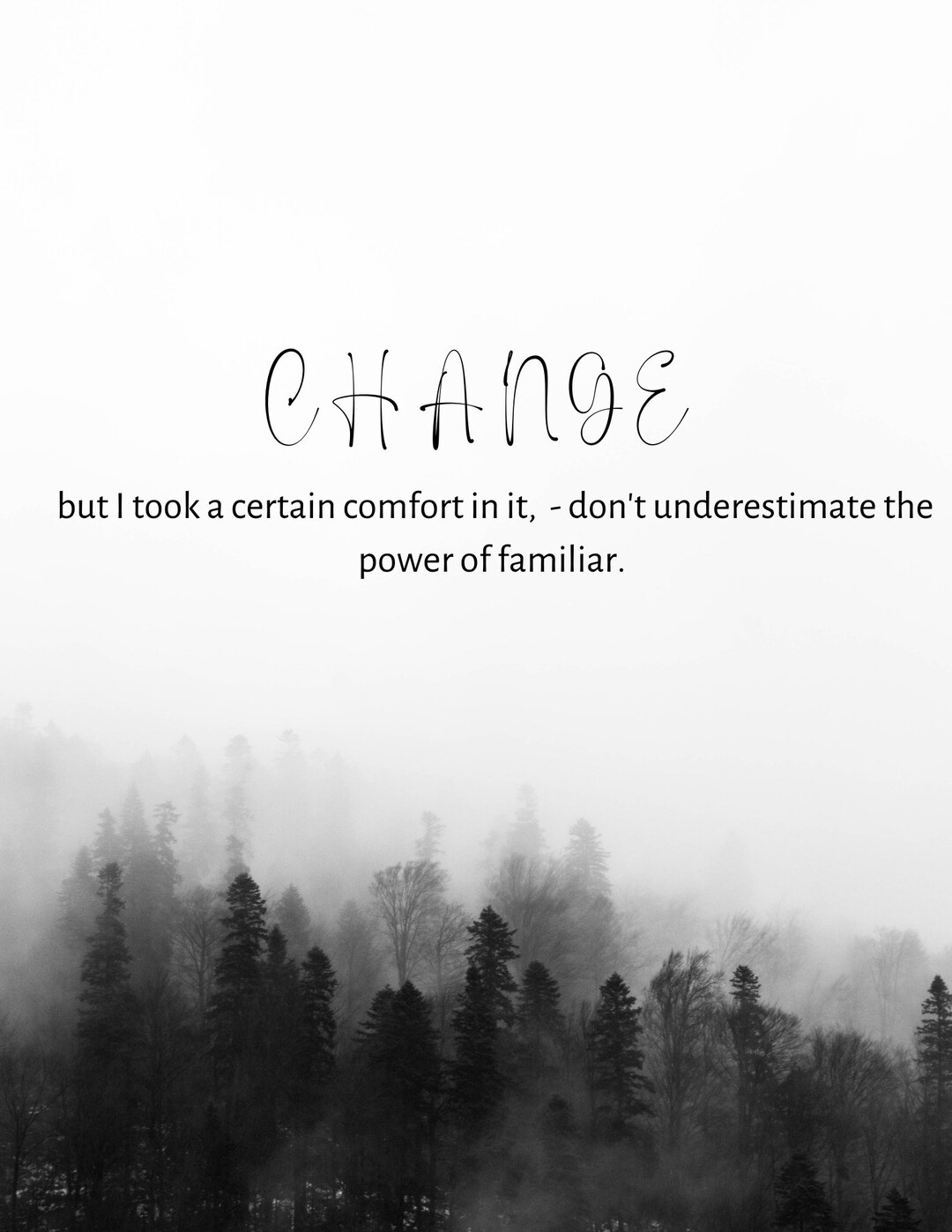 Change Quote, Motivation to Change, Inspiring Quote, Digital Download