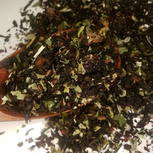 Blackberry Vanilla Black Tea, Loose Leaf Tea, Small batch tea, Gourmet Tea, Fall Teas.