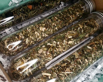 Zestaw do herbaty łagodzącej stres - Herbata liściasta - Herbata gourmet - Mieszanki na zamówienie - Prezenty dla miłośników herbaty - Spokojny umysł. Spokój ducha, odprężenie