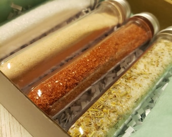 Salt Set- Seasoning- salts- foodie gifts- Grill Cooking- gift sets- Food- spices and seasonings