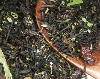 Black Cherry Black Tea, Loose Leaf Tea, Small batch tea, Gourmet Tea, seasonal tea