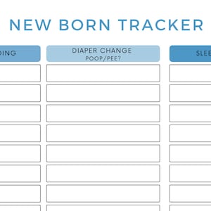 New Born Tracker - Diaper Change/Feeding/Sleep