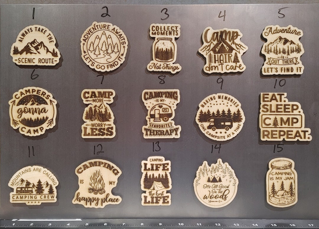 Camping Laser Cut & Engraved Collection 1 Etsy