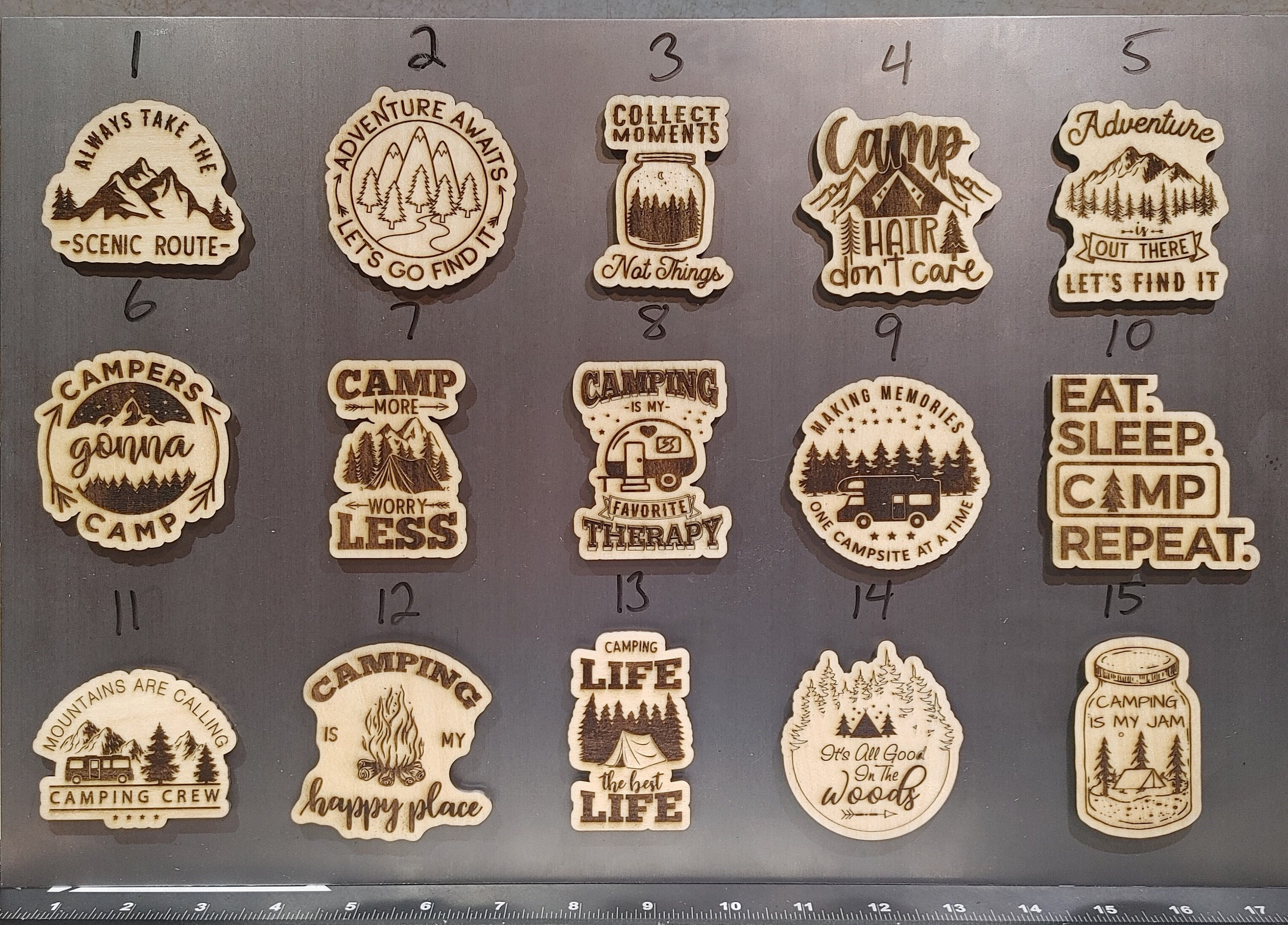 Camping Laser Cut & Engraved Collection 1 Etsy