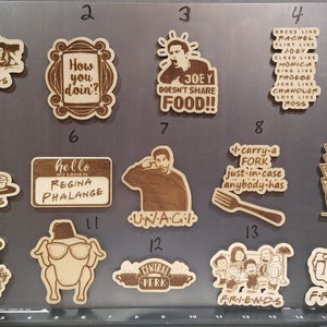 FRIENDS laser engraved magnet collection