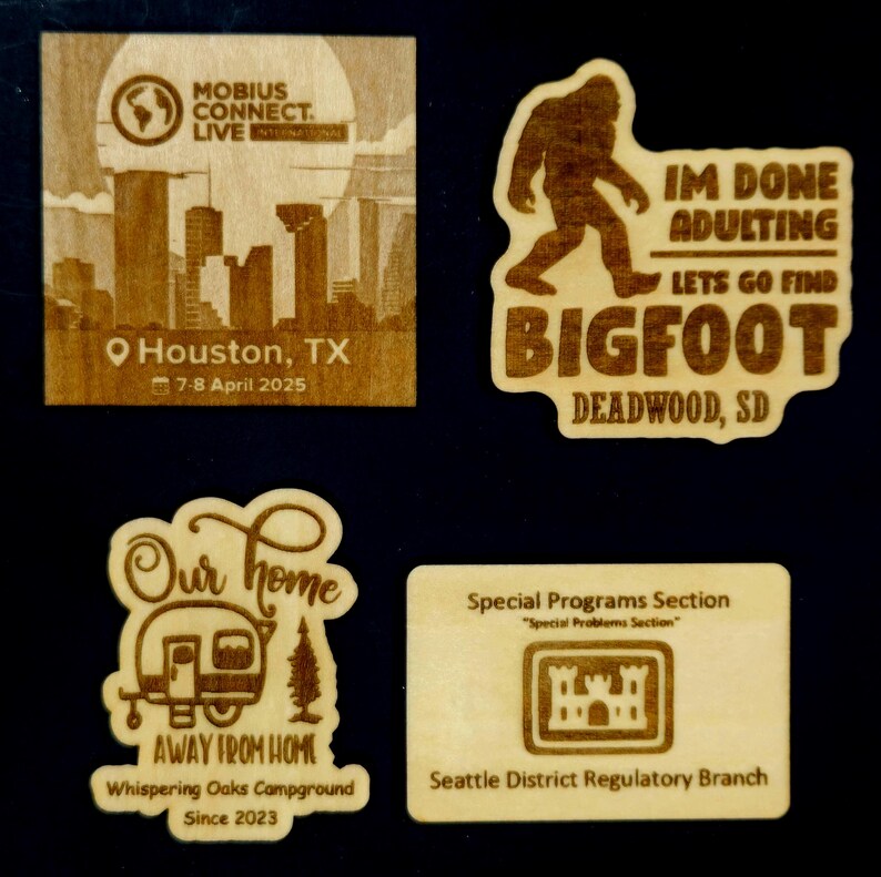 Designable Magnets Custom Laser Engraved Magnets, 100's of Customizable Options Available ...