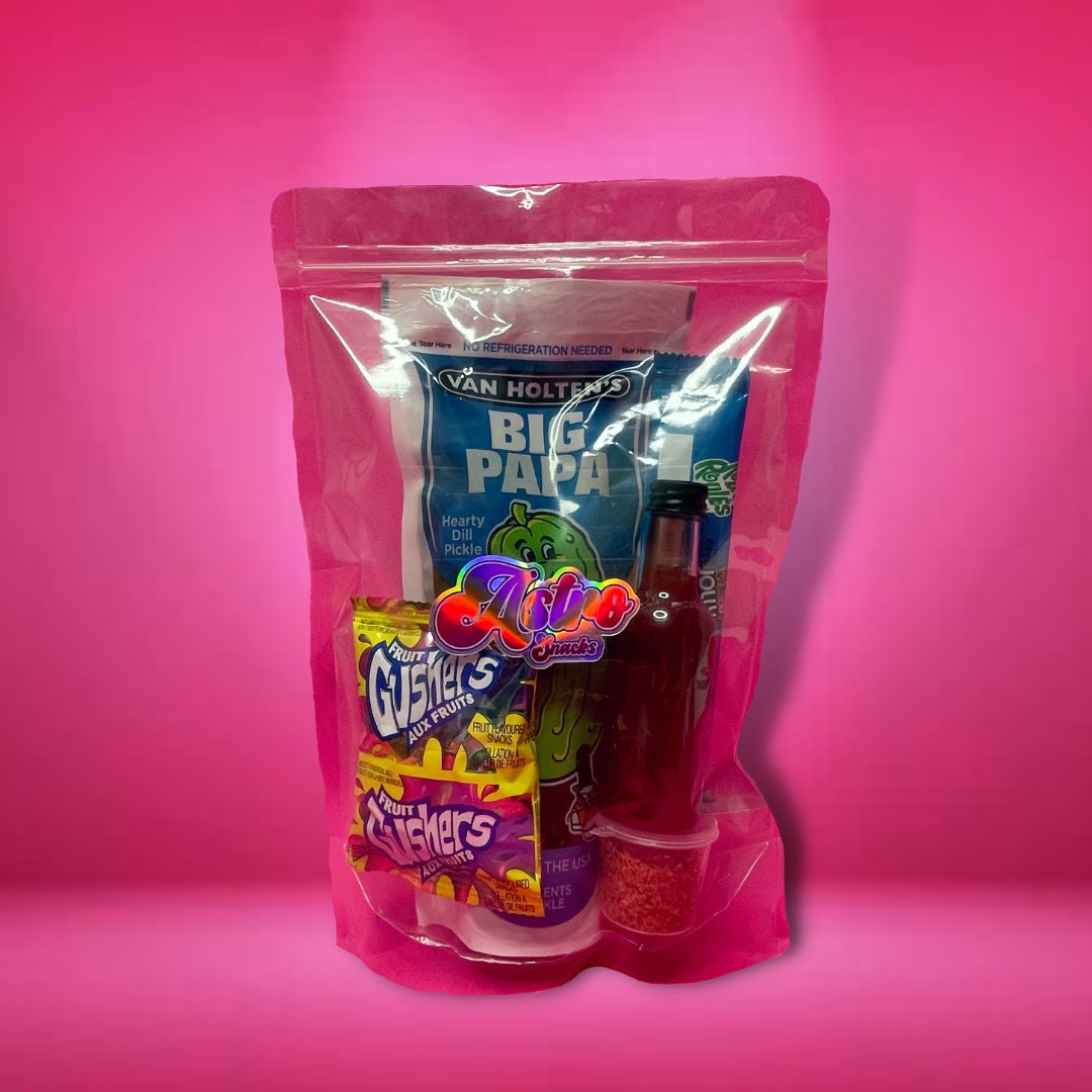 Chamoy & Tajin Pickle Kit DILL Sweet Treat Freeze Dried Etsy