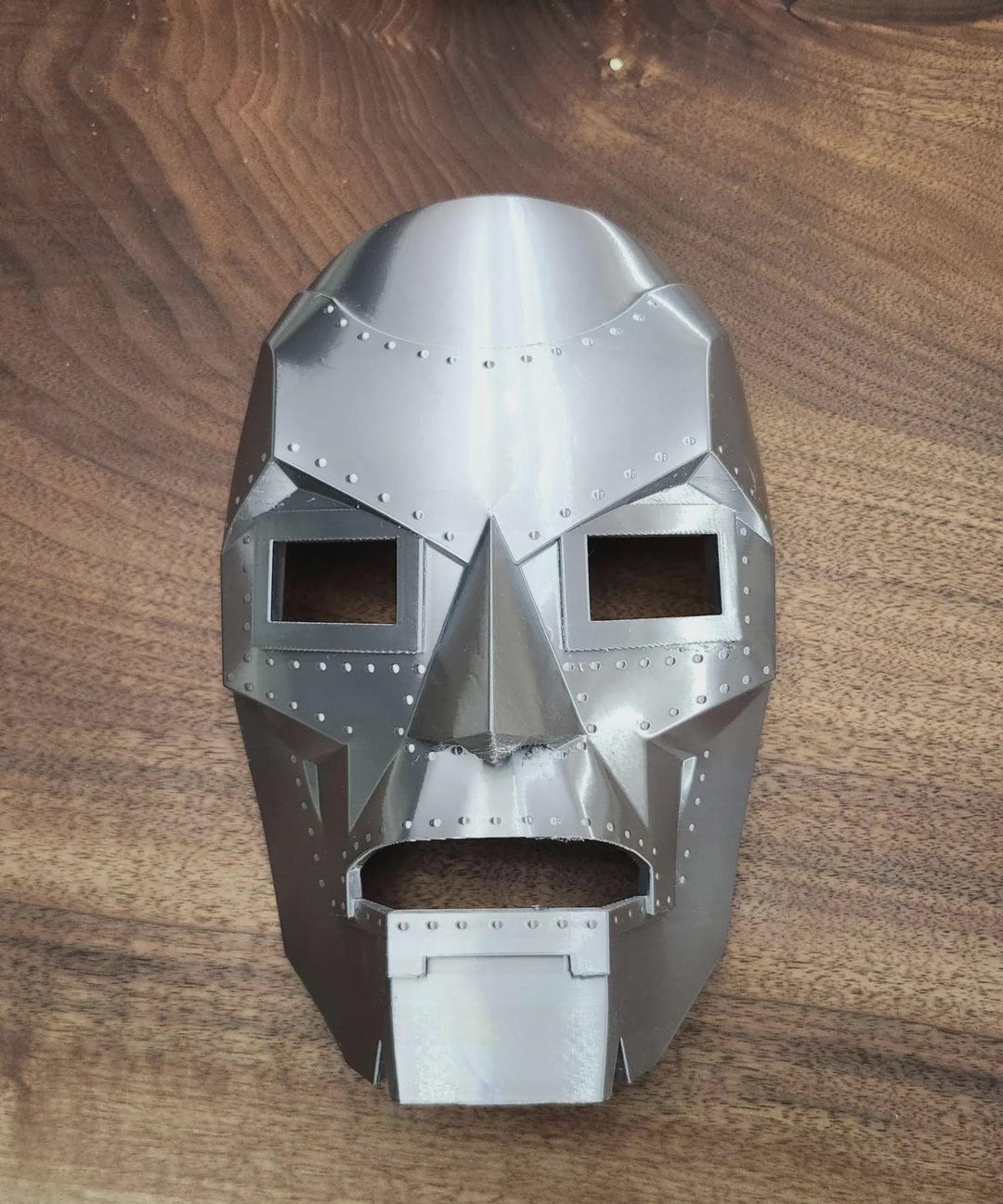 Halodoom Mask Dr Doom Cosplay Mask / Shiny Silver - Etsy