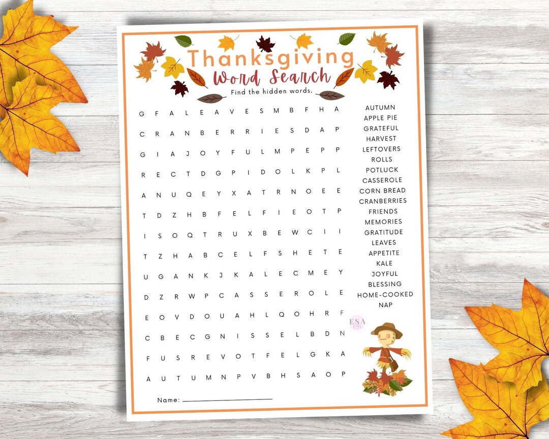 Thanksgiving giving food list