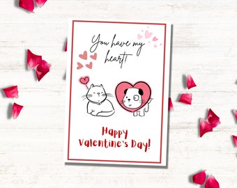 Printable Valentines Card, Valentines Card for Him or Her, Valentines Card for Husband or Wife, Funny Valentines Day Card