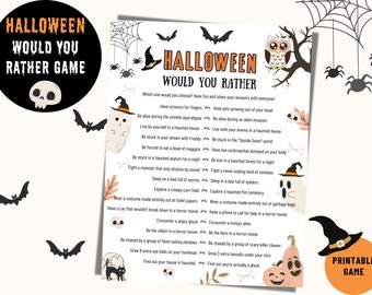 Halloween Would You Hellre Game: Spöklikt partykul (digital nedladdning)