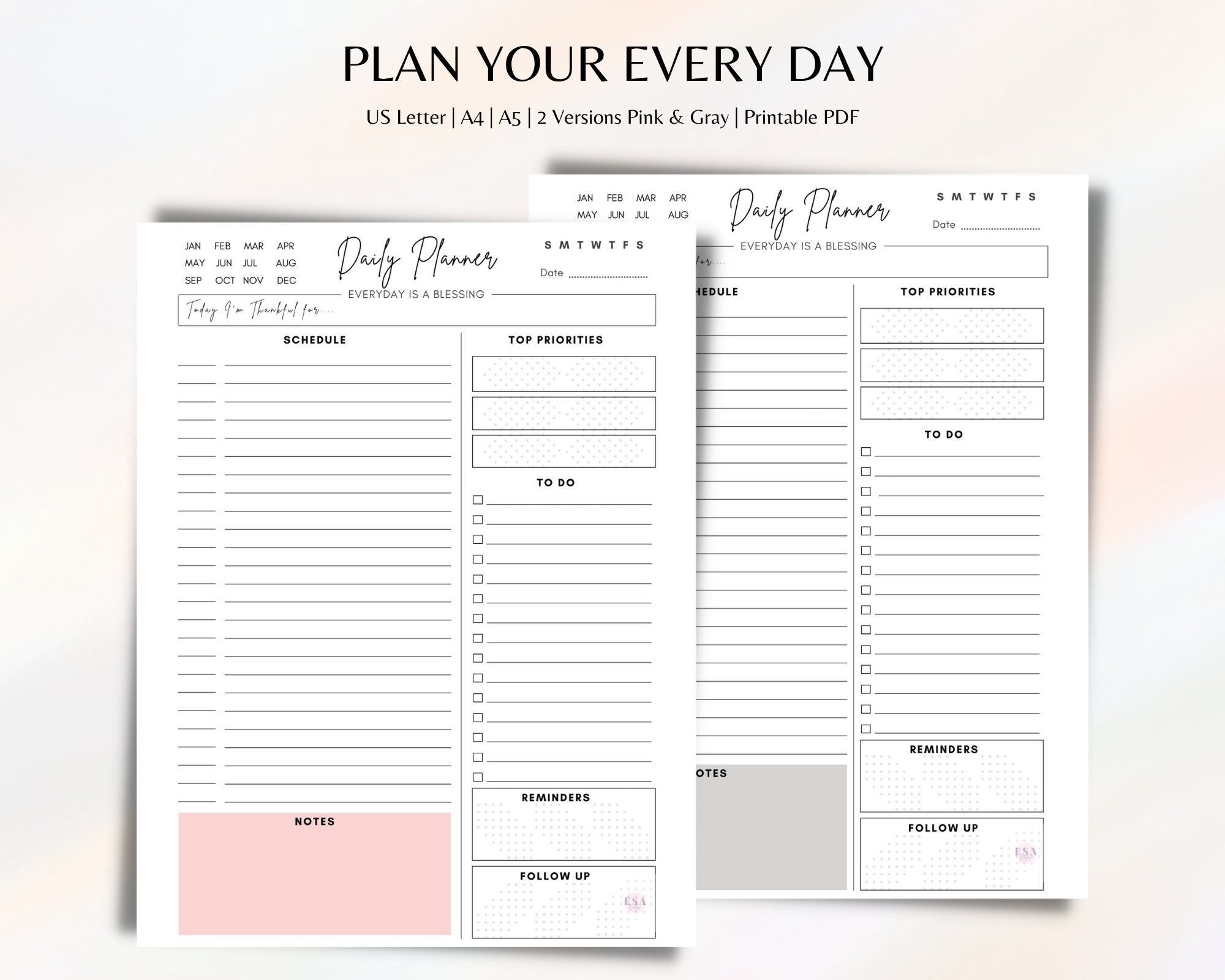 2024 Planner Refills - One Page Per Day Daily ＆ Monthly  Planner, January 2024 -December 2024, Prioritized, To-Do List, Notes,  Appointment Schedule, 6-Hole Punched, 5.8 x 8.3 : Office Products