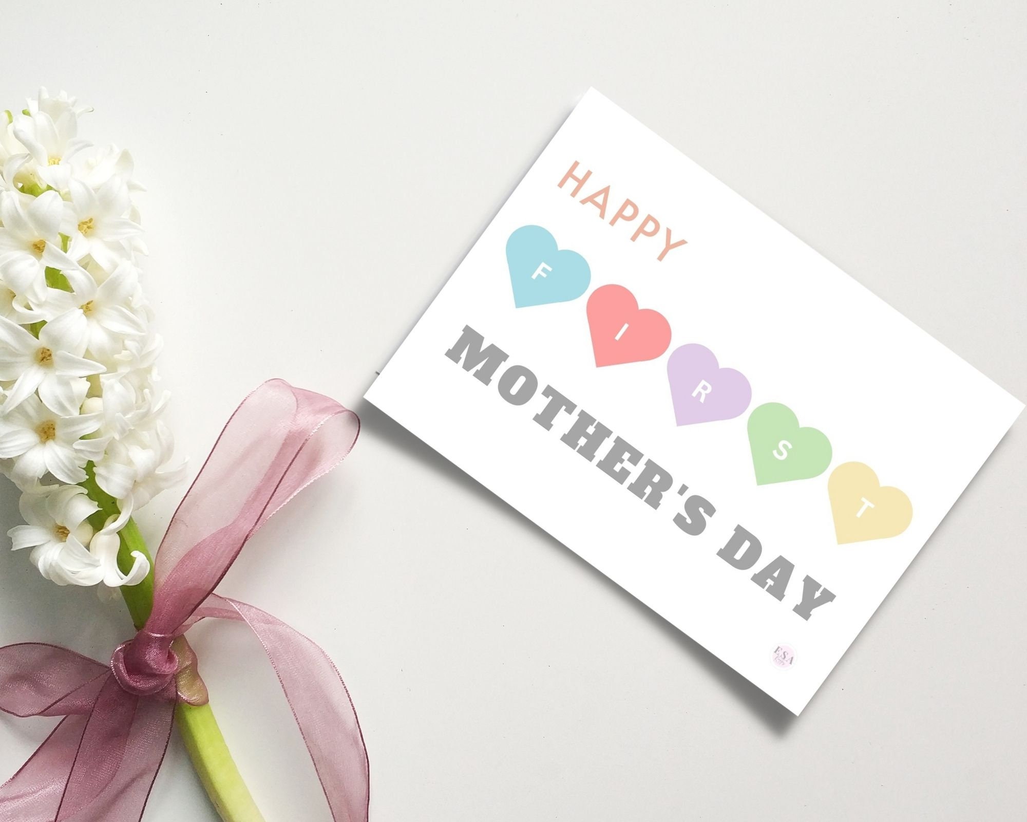 First Mothers Day Card, Printable Mothers Day Card, 1st Mothers Day ...