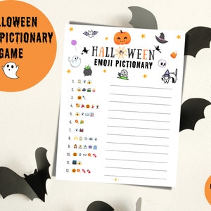 Emoji Pictionary Game | Halloween Emoji Game | Halloween Party Games | Halloween Games for Kids and Adults