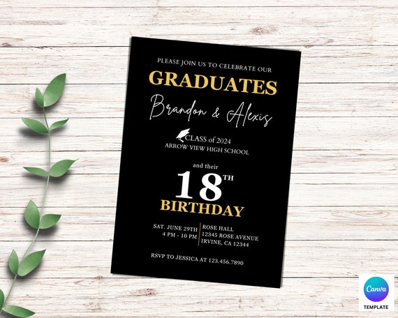 Printable Graduation Invitations Inside Cards2018