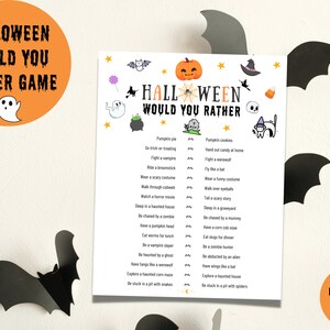 Halloween Would You Rather Game: Spooky Party Fun (Digital File)