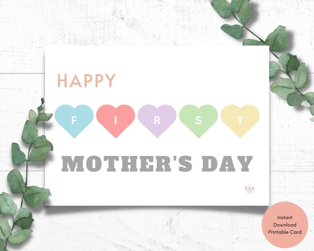 Amazing First Mothers Day Card Abstract Nature Amazing First Mothers Day Card Abstract Nature