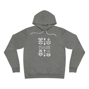 Mom Vegan Love | Vegan Hoodie | Full of Kindness | Favorite Gray Unisex Fleece Pullover Sweatshirt