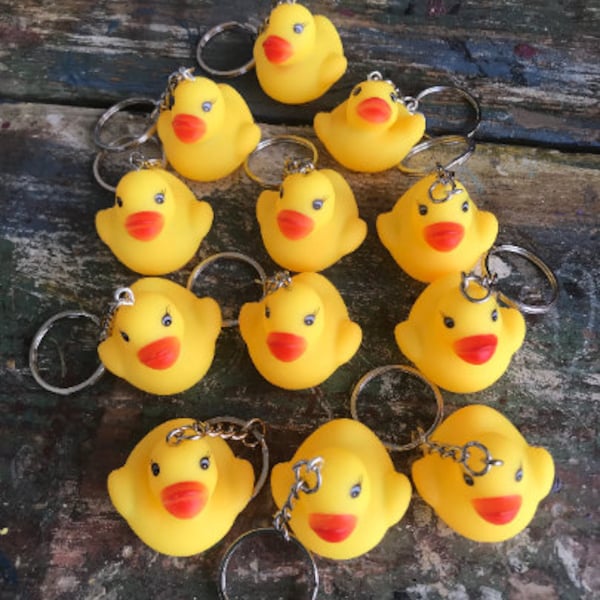JEEP DUCK Yellow Rubber DUCK key chains.