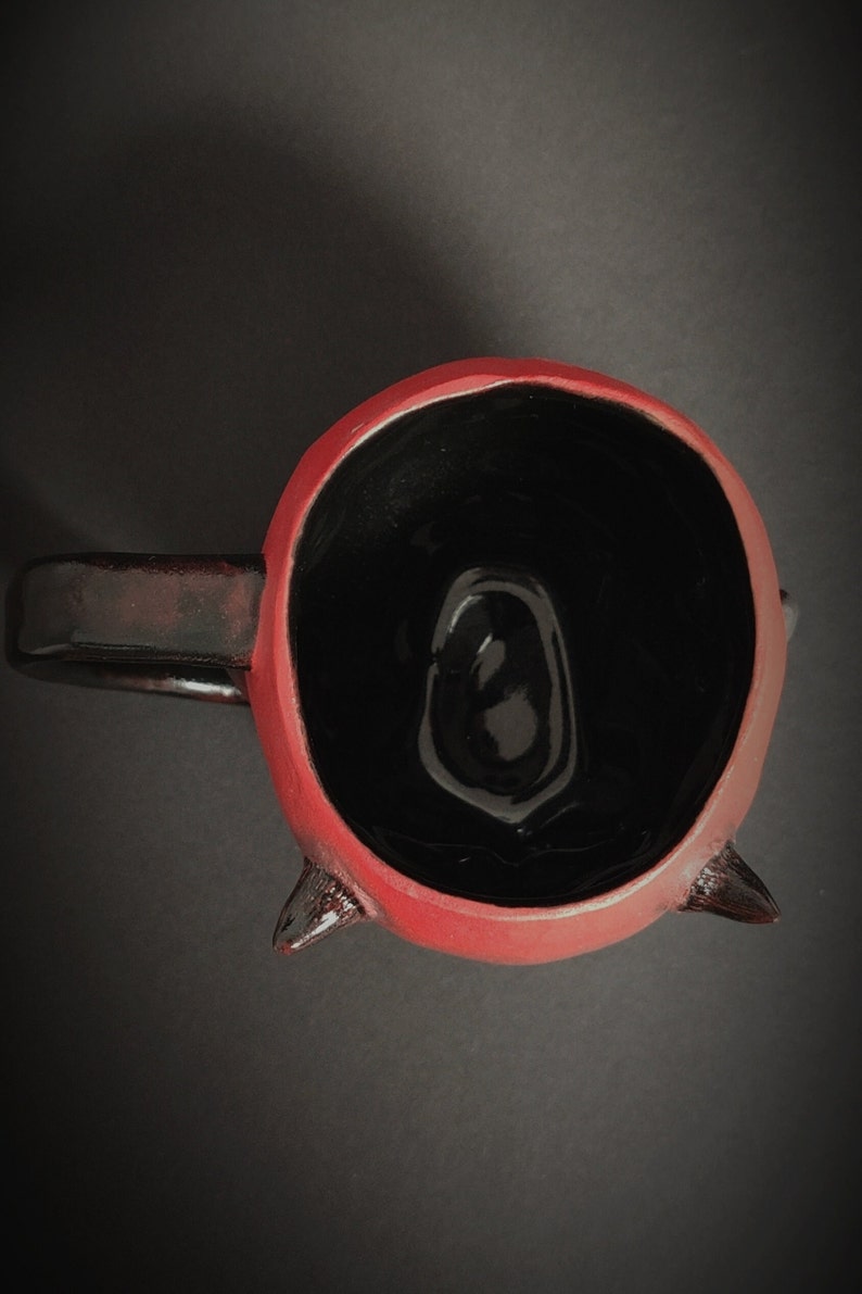 Handmade Devil Mug Crimson Dio Soil mug Home Decor ceramic mug Unique Mug Airbrushmaniacs Kitchenware, image 9