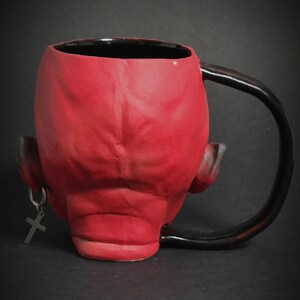 Handmade Devil Mug Crimson Dio Soil mug Home Decor ceramic mug Unique Mug Airbrushmaniacs Kitchenware, image 5