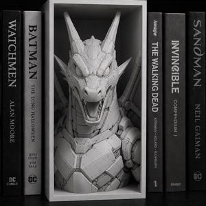 Bookends Godzilla - Etsy