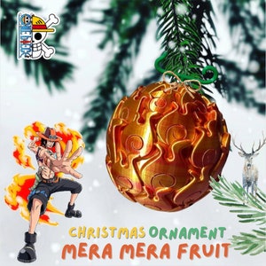 Mera Mera no Mi (Tree Ornament) One piece devil fruit ornament- Flame Flame fruit
