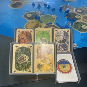 Porta-cartões Settlers of Catan/Organizador para cartões de recursos e desenvolvimento