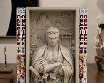 Roronoa Zoro from One Piece BookNook Manga Stand Wall Art