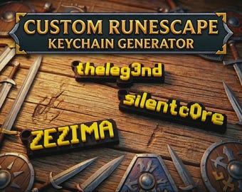 Custom Runescape Keychain