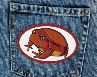 Tomato frog Embroidered patches