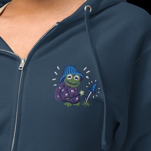 Pilz Zauberer Frosch Hoodie (Zip Up)