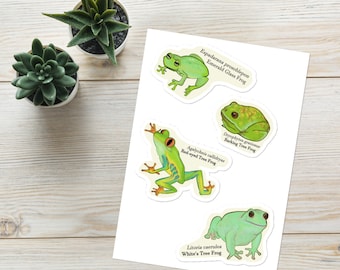Froggy Friends Frog Stickers - Green Guys Edition
