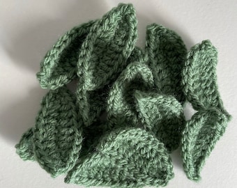 12 Leaves Crochet / Scrapbooking / Cardmaking / Embellishment / Appliqué / Decoration / Leaf