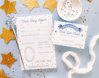 Tooth Fairy Report Notepad and Certificate Kit | Tooth Fairy Receipt