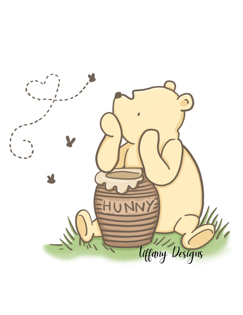 Classic Winnie the Pooh Nursery Prints Etsy