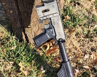 FREE SHIPPING Gryphon half length Carbine blaster 3D printed ASA - Black