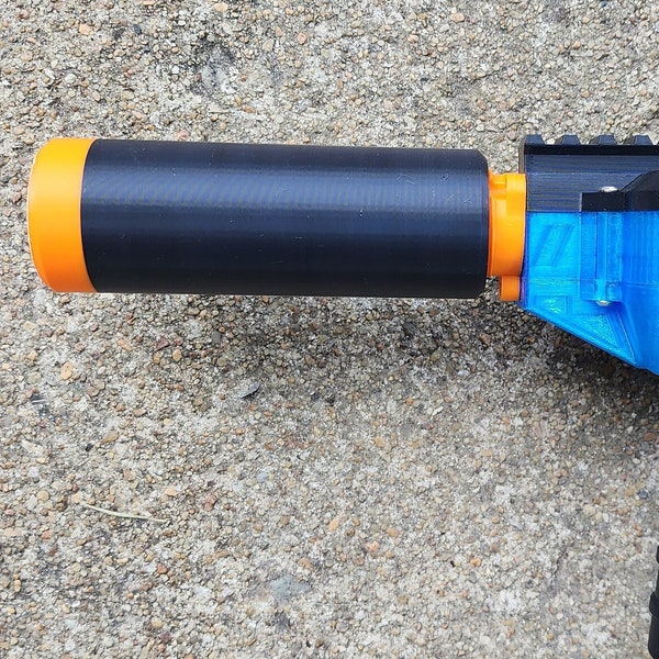 Faux Suppressor for Gryphon Nerf Blaster - Removable