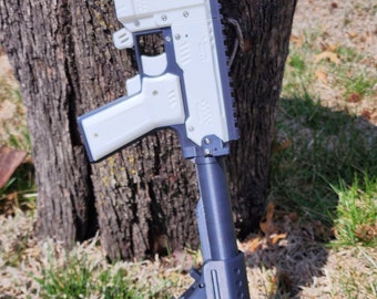 FREE SHIPPING 195fps Gryphon half length blaster 3D printed abs/asa - White/Black