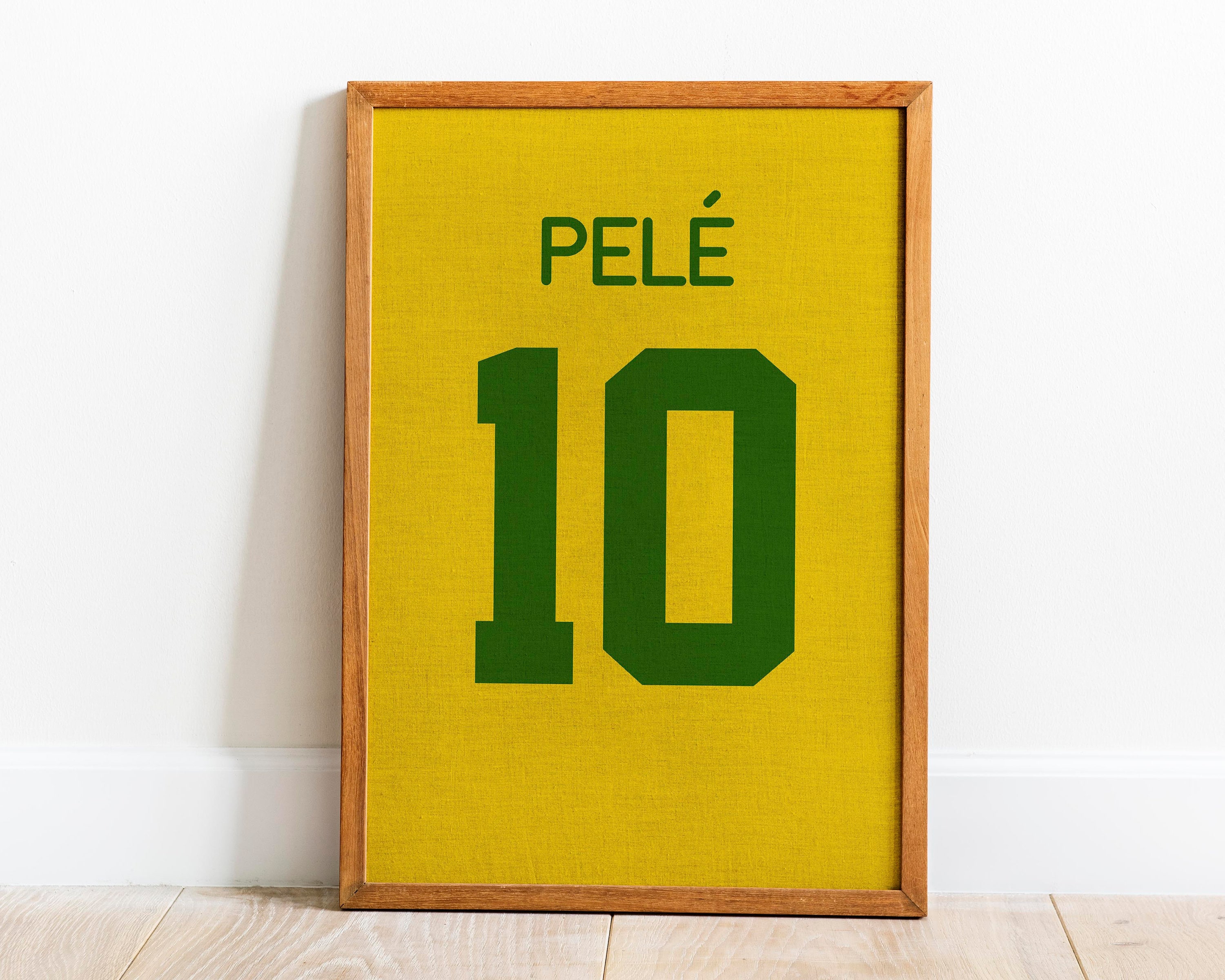 Poster Digital Pelé - Maillot Brésil - Coupe Du Monde - Impression D'art Murale